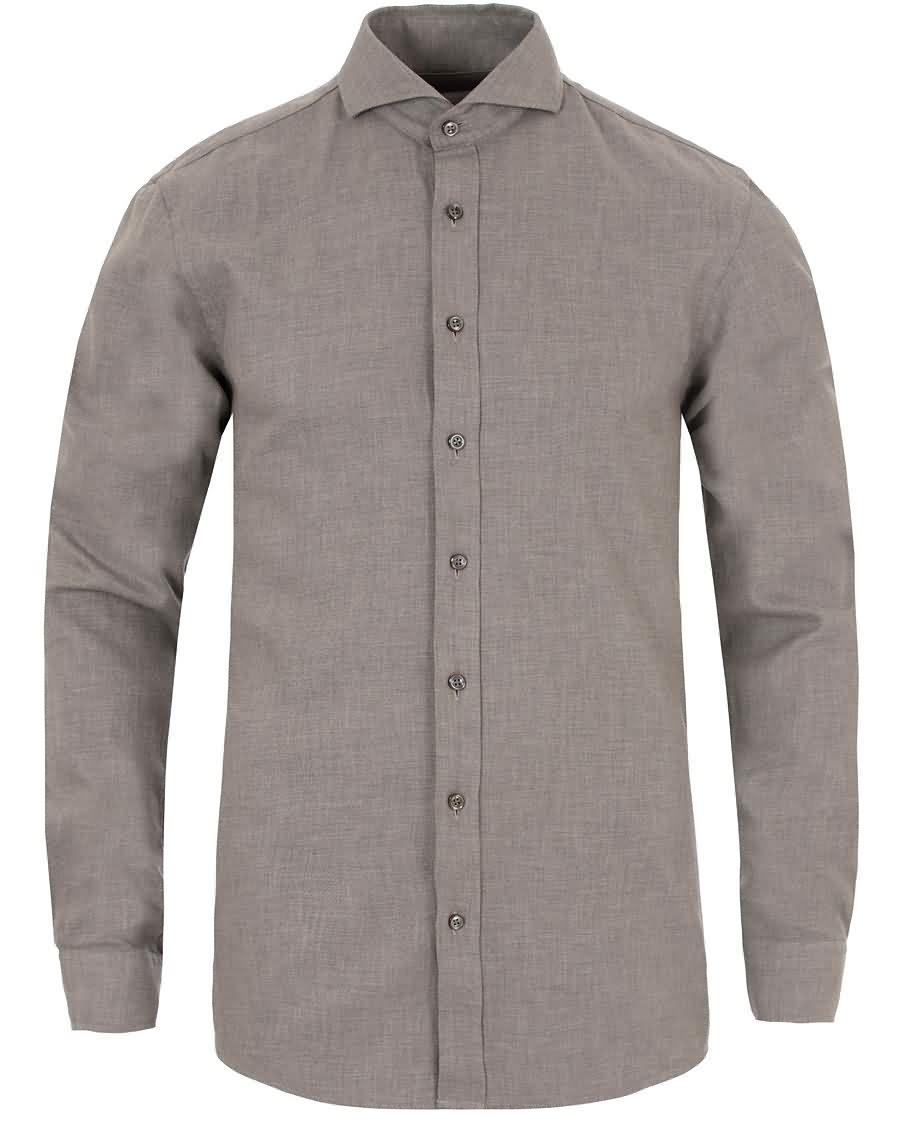 oscar jacobson herman 2 flannel shirt light grey Online yv294